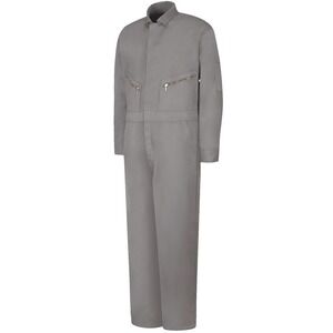Red Kap Men's Zip-Front Cotton Coverall CC18 - Grey - Size 42 Regular
